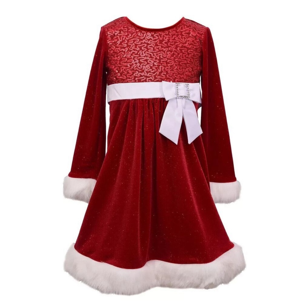 NWT Bonnie Jean Christmas Dress Size 7